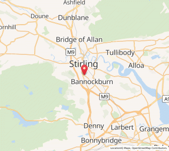 Map of Saint Ninians, ScotlandScotland