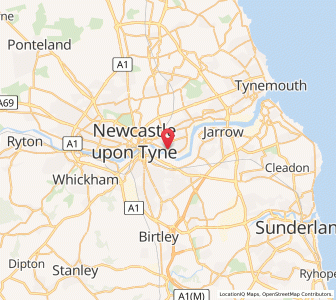 Map of Saint Peters, EnglandEngland