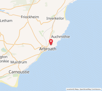 Map of Saint Vigeans, ScotlandScotland