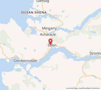 Map of Salen, ScotlandScotland