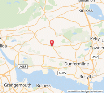 Map of Saline, ScotlandScotland