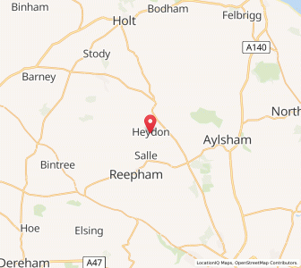 Map of Sall, EnglandEngland