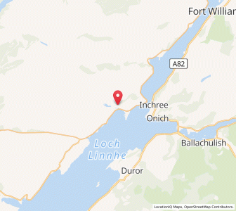 Map of Sallachan, ScotlandScotland