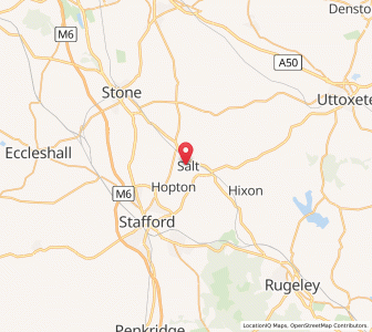 Map of Salt, EnglandEngland