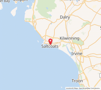 Map of Saltcoats, ScotlandScotland