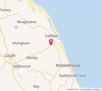 Map of Saltfleetby All Saints, EnglandEngland