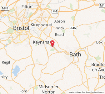 Map of Saltford, EnglandEngland
