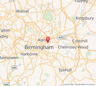 Map of Saltley, EnglandEngland