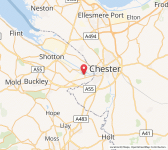 Map of Saltney, WalesWales