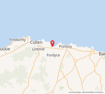 Map of Sandend, ScotlandScotland