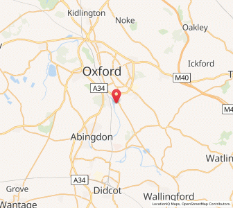 Map of Sandford-on-Thames, EnglandEngland
