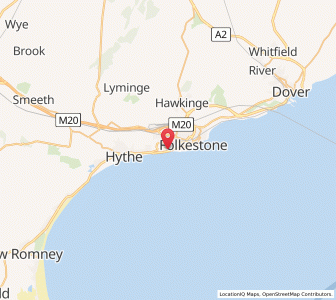 Map of Sandgate, EnglandEngland