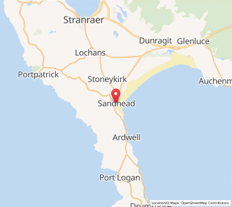 Map of Sandhead, ScotlandScotland