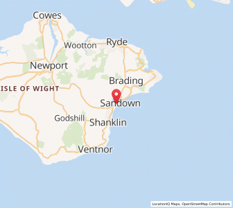 Map of Sandown, EnglandEngland