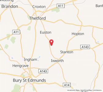 Map of Sapiston, EnglandEngland