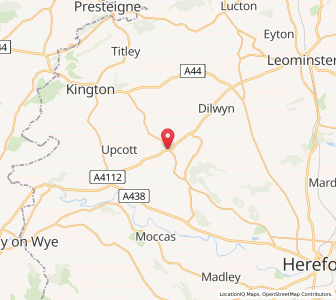 Map of Sarnesfield, EnglandEngland