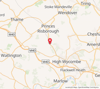 Map of Saunderton, EnglandEngland