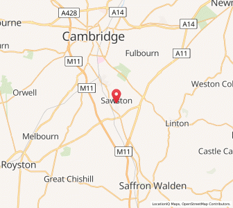 Map of Sawston, EnglandEngland
