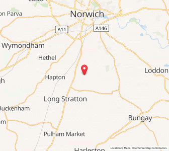 Map of Saxlingham Thorpe, EnglandEngland