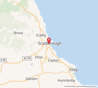 Map of Scarborough, EnglandEngland