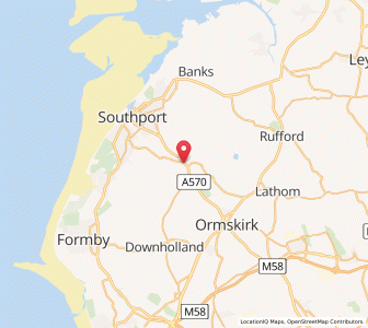 Map of Scarisbrick, EnglandEngland