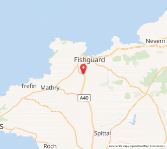 Map of Scleddau, WalesWales