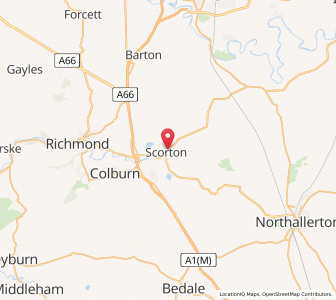 Map of Scorton, EnglandEngland