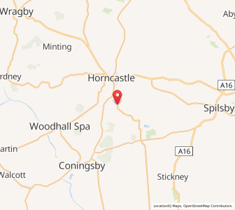 Map of Scrivelsby, EnglandEngland