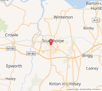 Map of Scunthorpe, EnglandEngland
