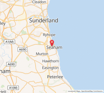 Map of Seaham, EnglandEngland