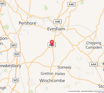 Map of Sedgeberrow, EnglandEngland