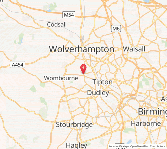Map of Sedgley, EnglandEngland