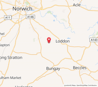Map of Seething, EnglandEngland