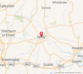 Map of Selby, EnglandEngland