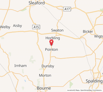 Map of Sempringham, EnglandEngland