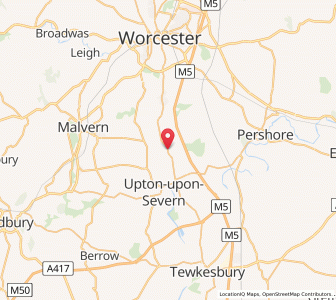 Map of Severn Stoke, EnglandEngland