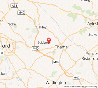 Map of Shabbington, EnglandEngland