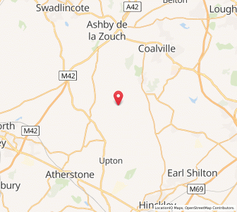 Map of Shackerstone, EnglandEngland