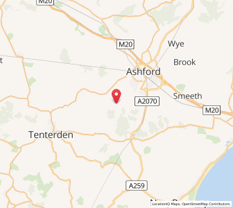 Map of Shadoxhurst, EnglandEngland