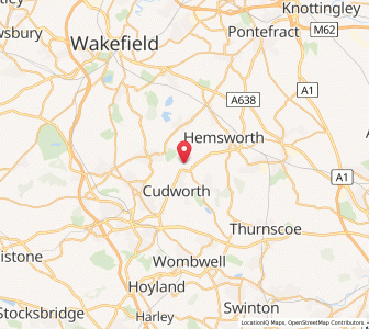 Map of Shafton, EnglandEngland