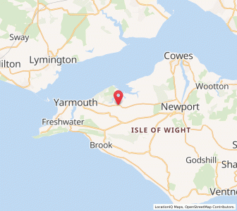 Map of Shalfleet, EnglandEngland