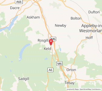 Map of Shap, EnglandEngland