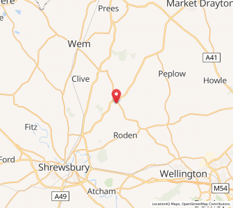 Map of Shawbury, EnglandEngland