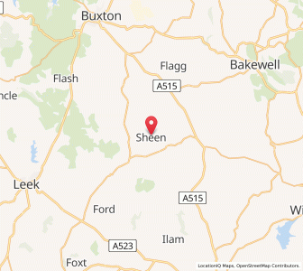 Map of Sheen, EnglandEngland