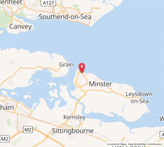 Map of Sheerness, EnglandEngland