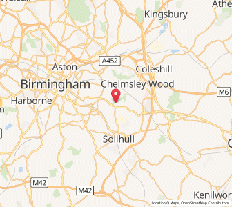 Map of Sheldon, EnglandEngland