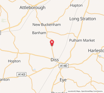 Map of Shelfanger, EnglandEngland