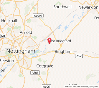 Map of Shelford, EnglandEngland