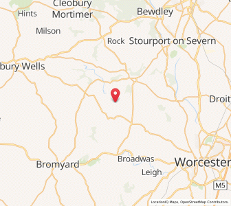 Map of Shelsley Beauchamp, EnglandEngland