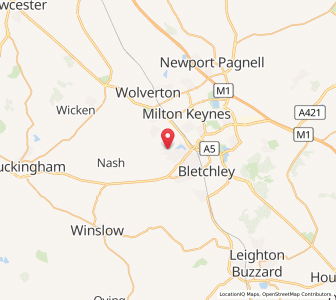 Map of Shenley Brook End, EnglandEngland